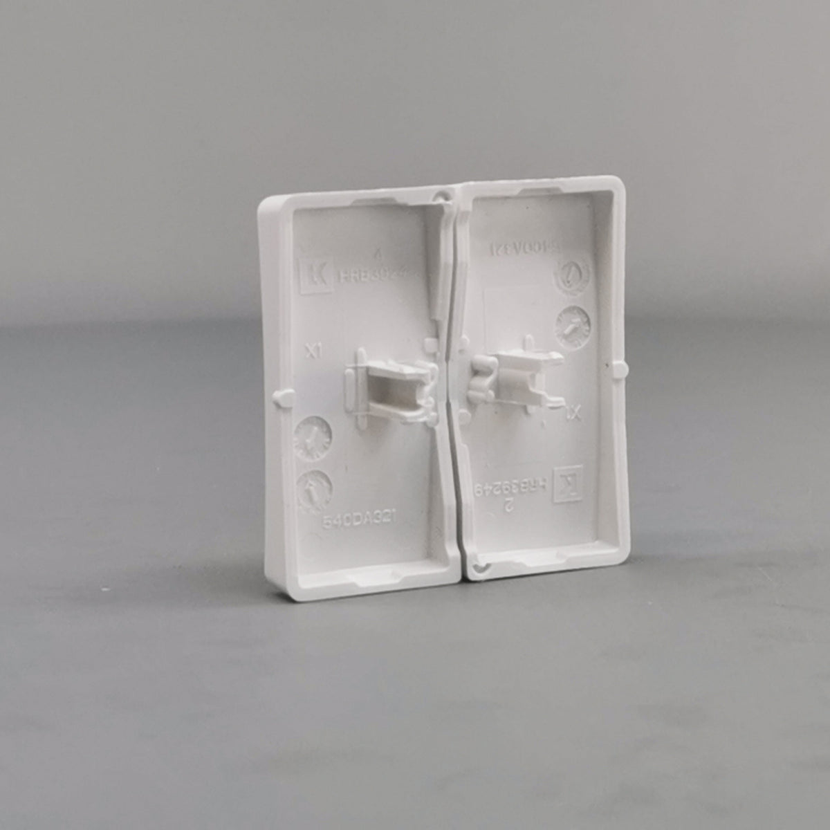 LK FUGA® afbryder 16A Tangent ½ modul, hvid (ny type) (360° frame 11)