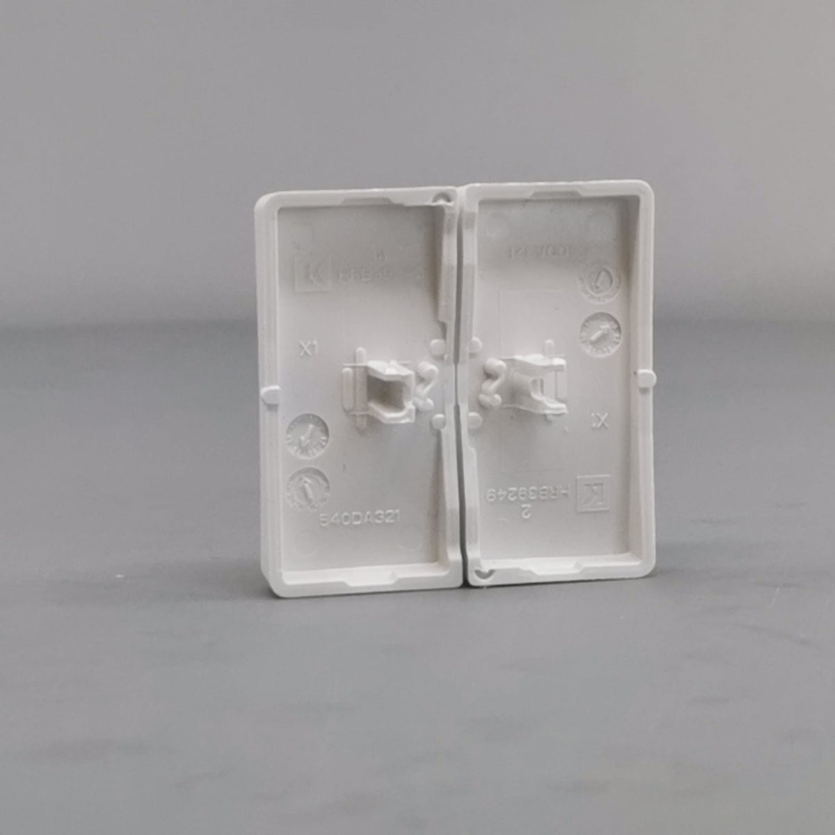 LK FUGA® afbryder 16A Tangent ½ modul, hvid (ny type) (360° frame 12)