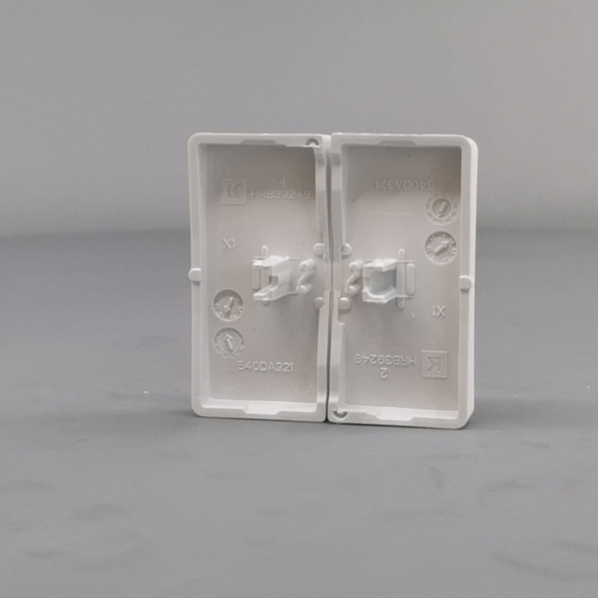 LK FUGA® afbryder 16A Tangent ½ modul, hvid (ny type) (360° frame 14)