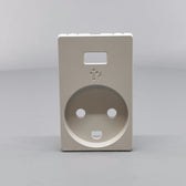 FUGA afdækning Stikk. m/j med 5V USB-lader Lysegrå