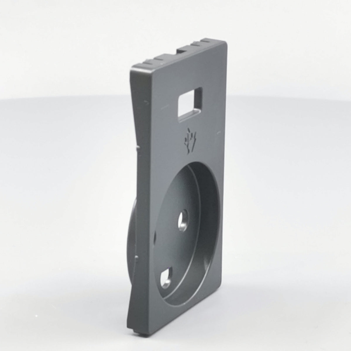FUGA afdækning Stikk. m/j med 5V USB-lader Koksgrå (360° frame 21)