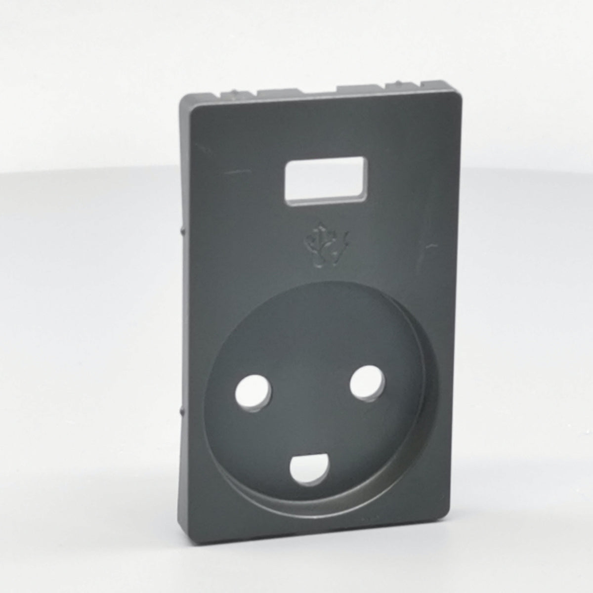 FUGA afdækning Stikk. m/j med 5V USB-lader Koksgrå (360° frame 24)