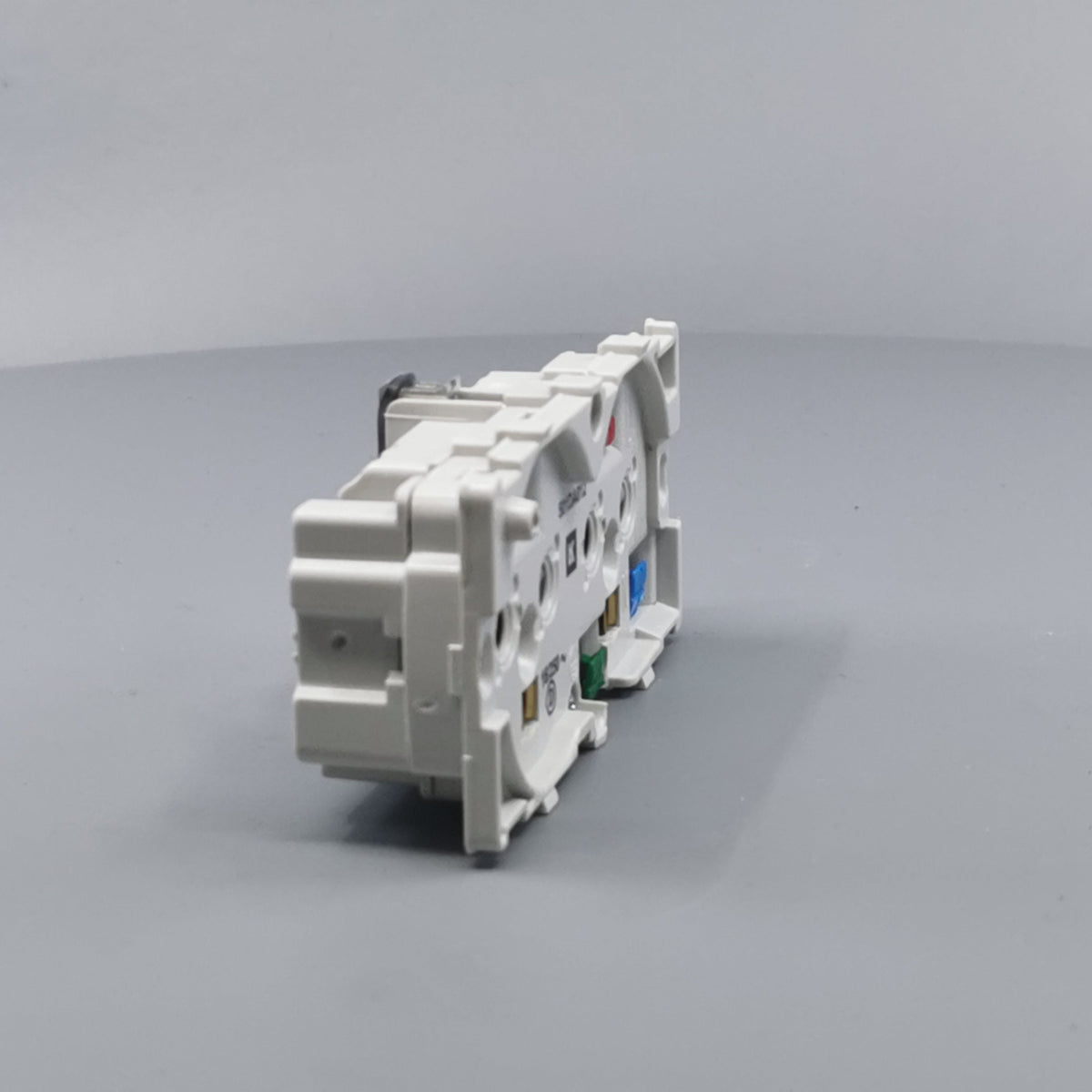 Fuga dobbelt stikkontakt 2-polet m/jord 2m (360° frame 20)