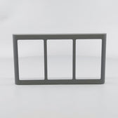 LK Fuga ramme SOFT 63 3x1½m - koksgrå