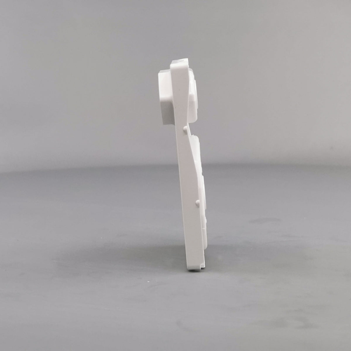 Fuga afdækning dobbelt stikkontakt 1 flad hvid (360° frame 7)