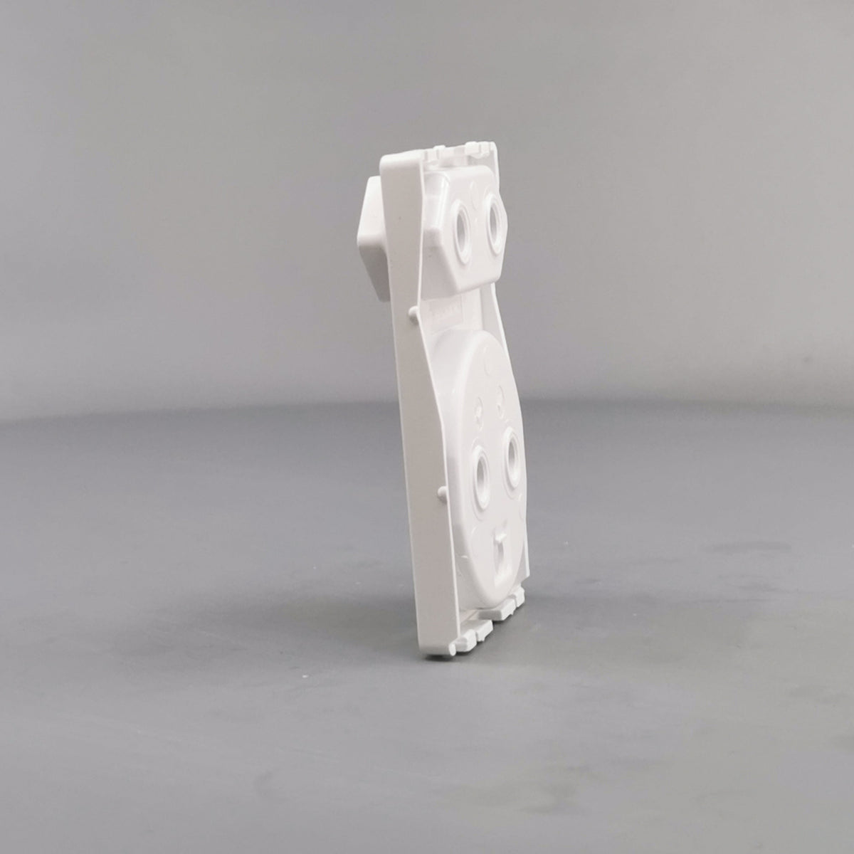 Fuga afdækning dobbelt stikkontakt 1 flad hvid (360° frame 8)