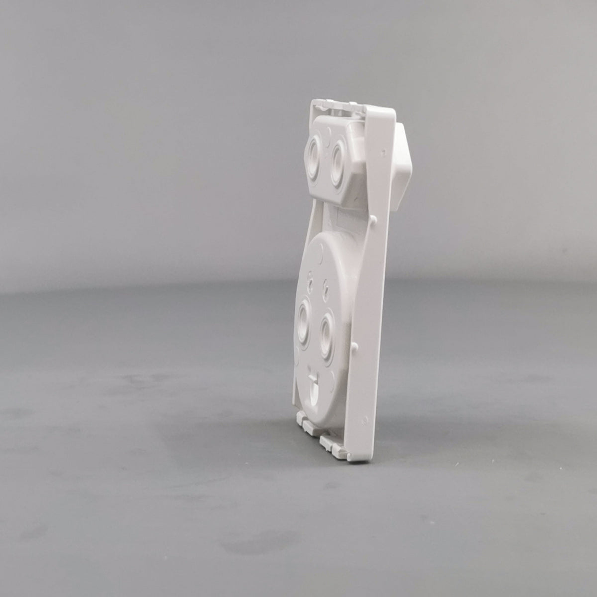 Fuga afdækning dobbelt stikkontakt 1 flad hvid (360° frame 18)