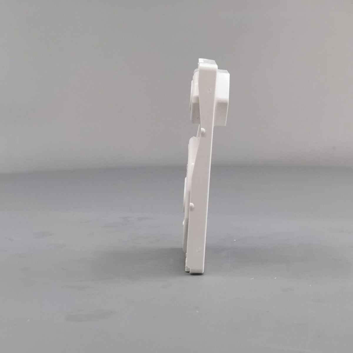 Fuga afdækning dobbelt stikkontakt 1 flad hvid (360° frame 19)