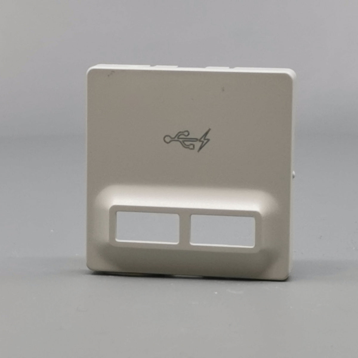Fuga afdækning til 2 USB-ladere lysegrå (360° frame 2)