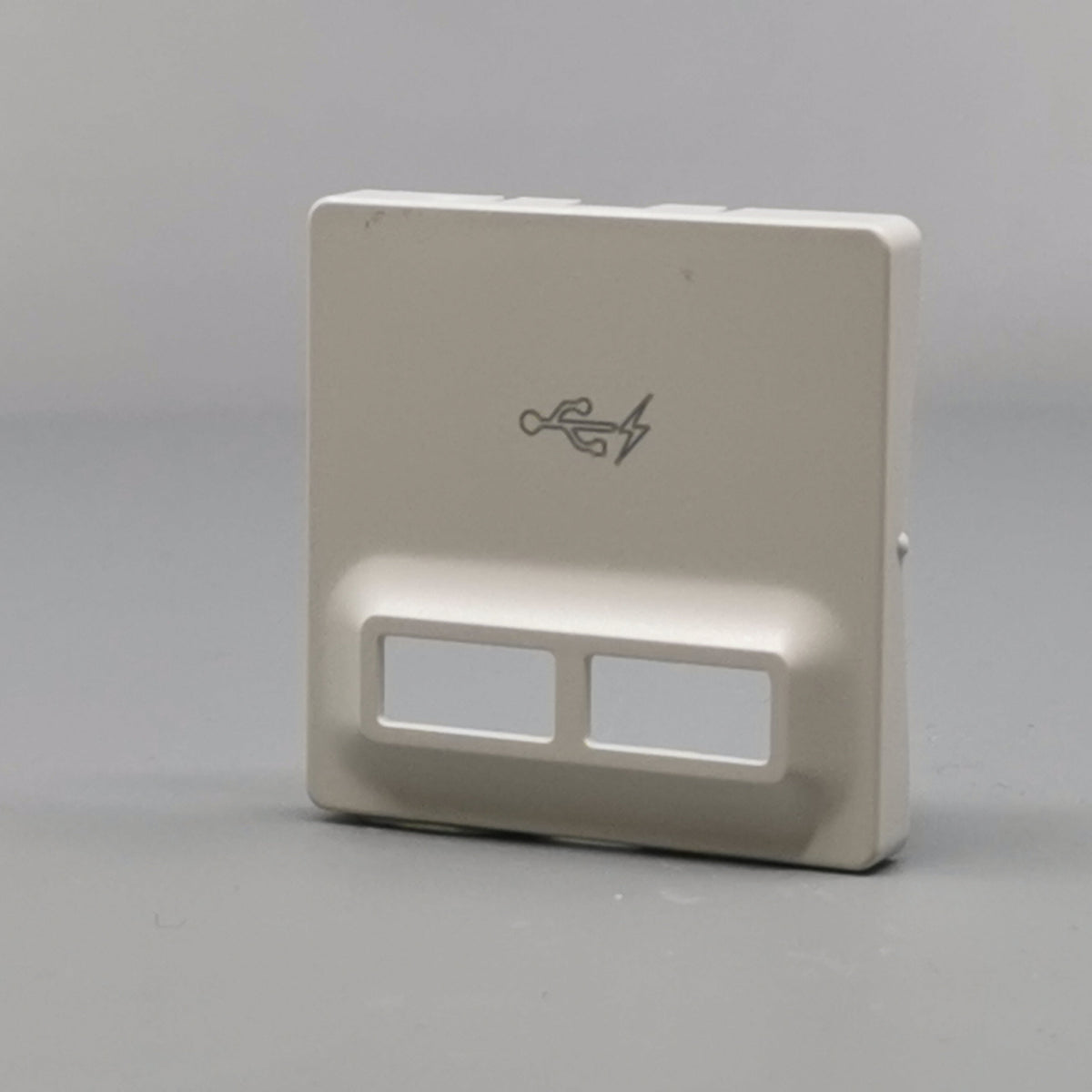 Fuga afdækning til 2 USB-ladere lysegrå (360° frame 3)