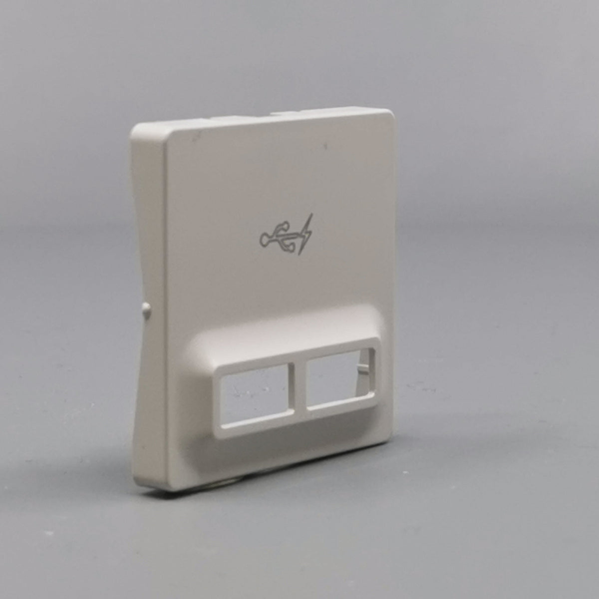 Fuga afdækning til 2 USB-ladere lysegrå (360° frame 22)