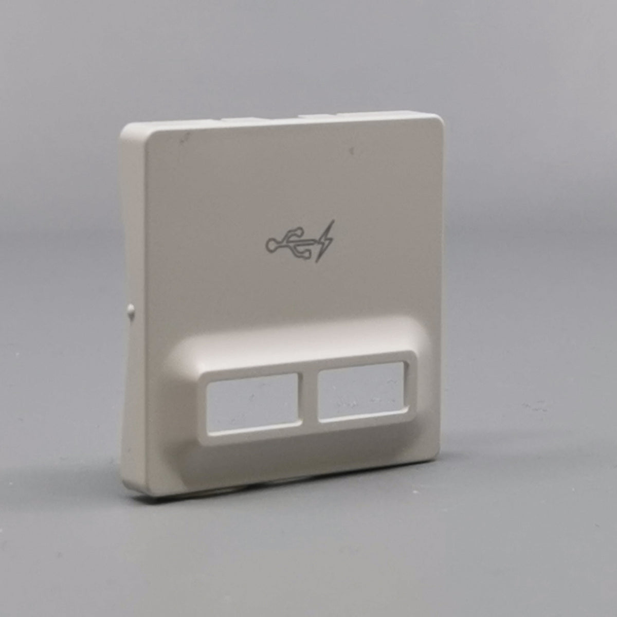 Fuga afdækning til 2 USB-ladere lysegrå (360° frame 23)