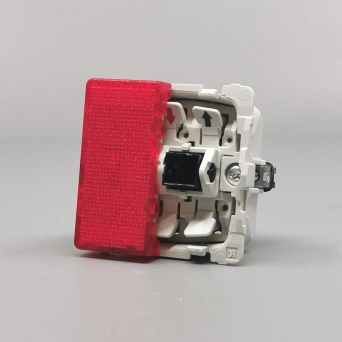 Fuga 1-pol afbryder m/LED lampe 16A uden afdækning (360° frame 3)