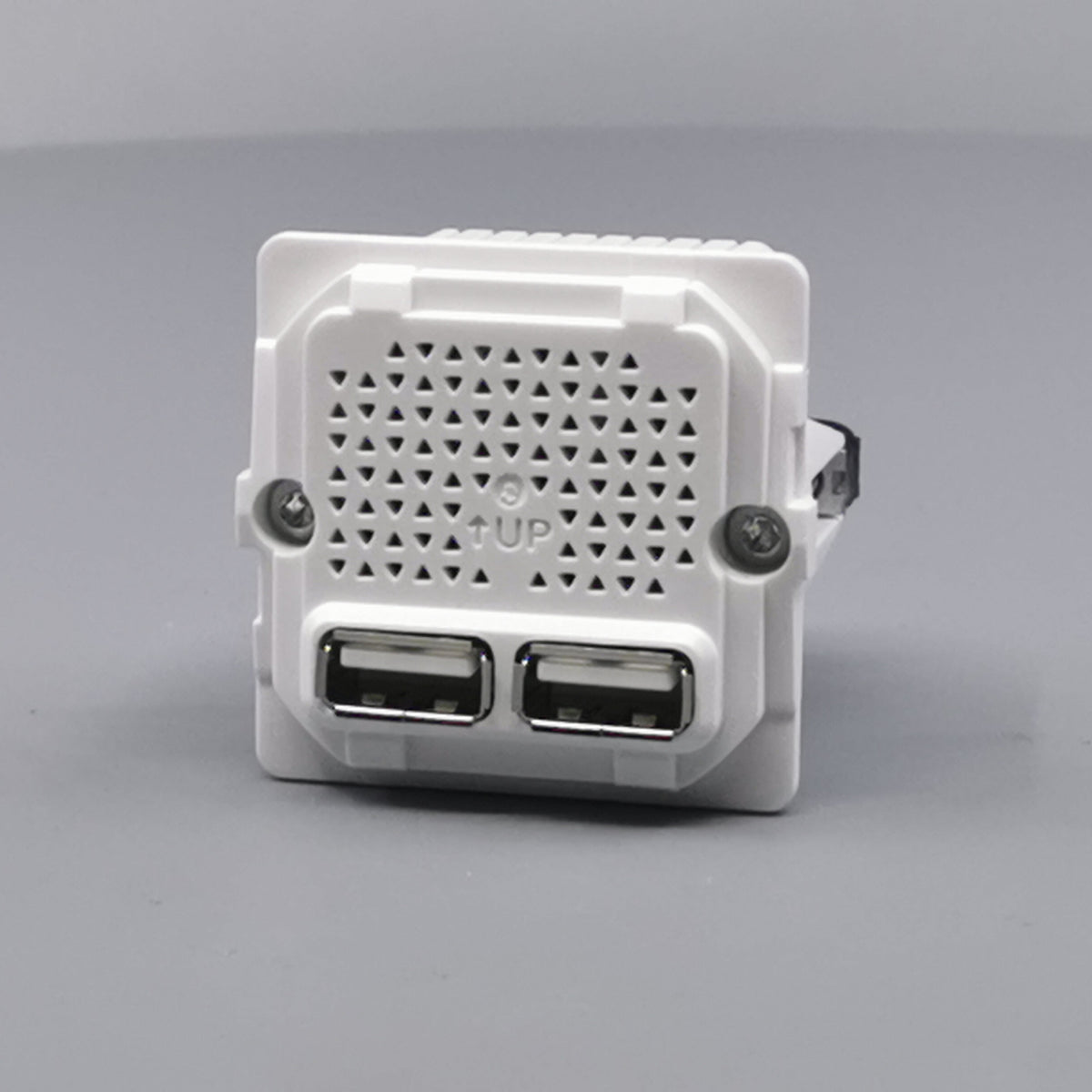 LK Fuga 2xUSB lader 2,1A 1 modul uden afdækning (360° frame 2)