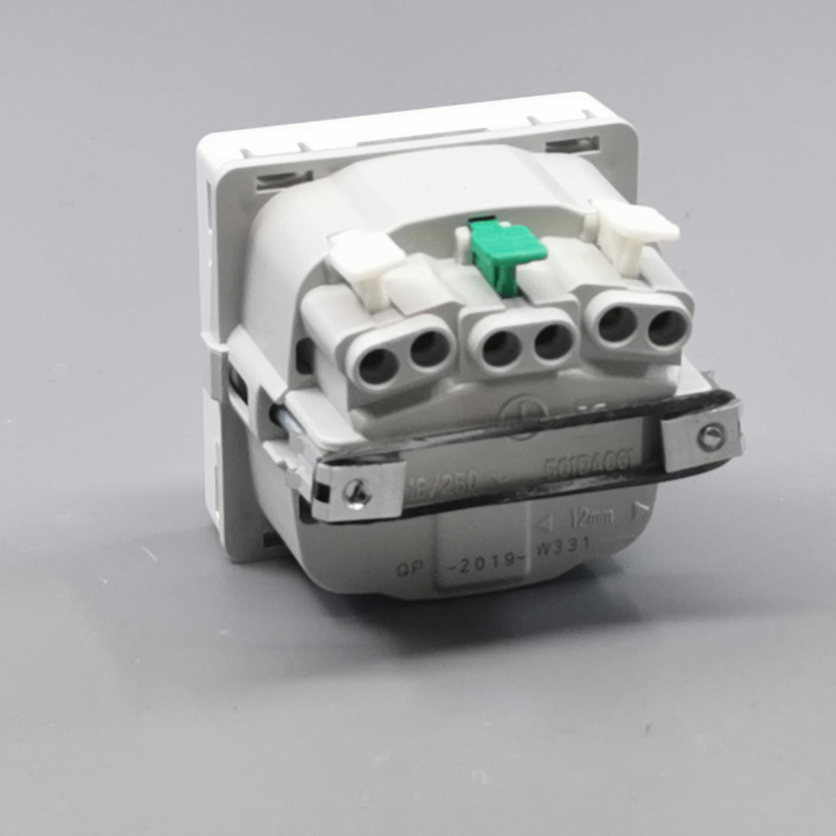 LK Fuga stikkontakt med sidejord 1m - hvid (360° frame 12)