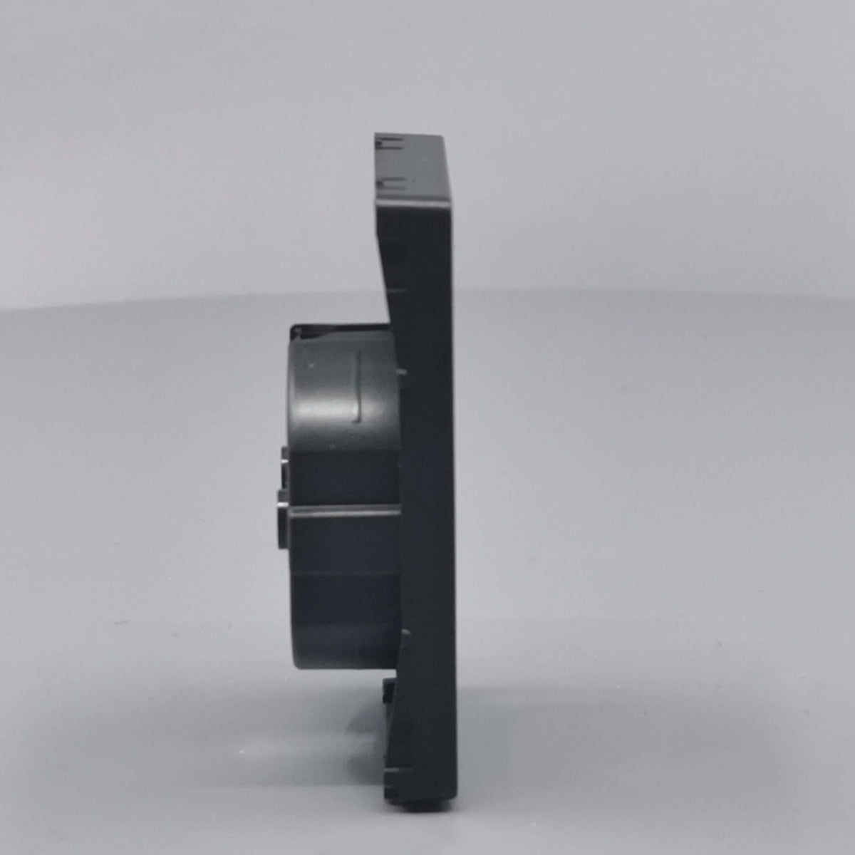 LK Fuga afdækning til 1½m stikkontakt med sidejord - koksgrå (360° frame 19)