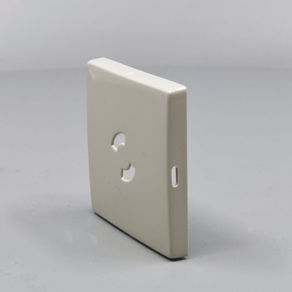 Dæksel for lampestikkontakt 50x50, gammel model - Lysegrå (360° frame 5)