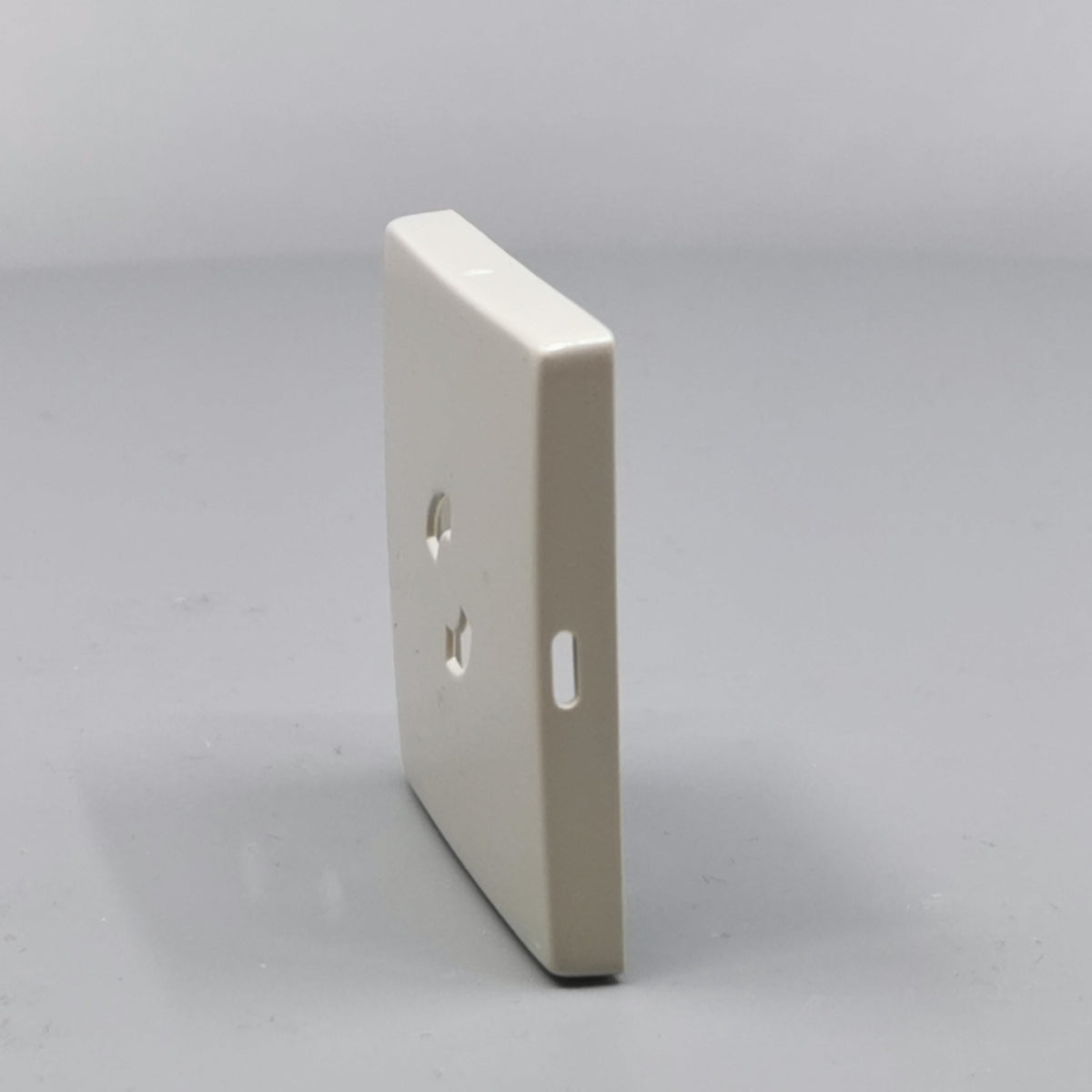 Dæksel for lampestikkontakt 50x50, gammel model - Lysegrå (360° frame 6)