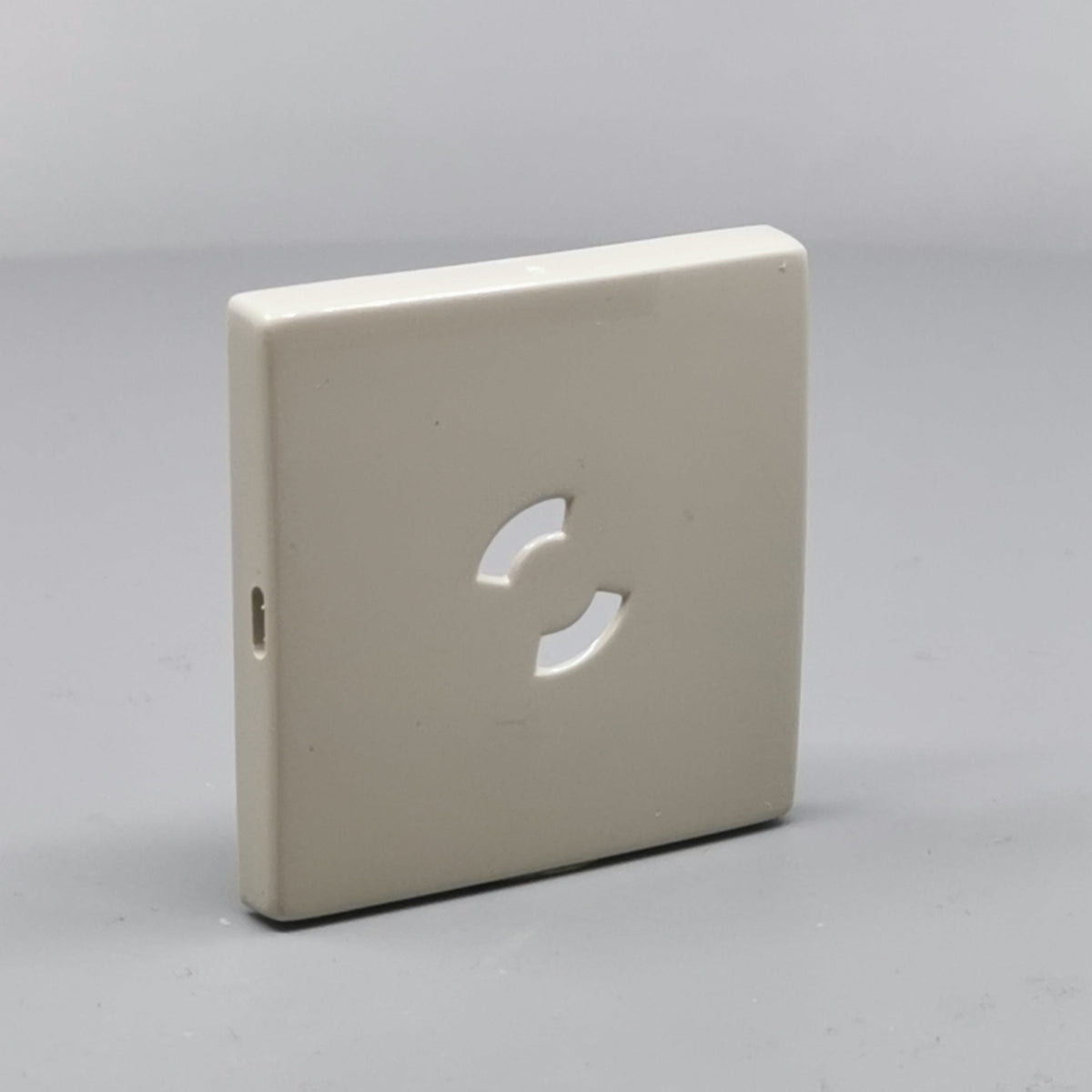 Dæksel for lampestikkontakt 50x50, gammel model - Lysegrå (360° frame 23)