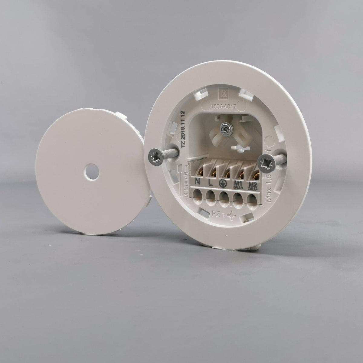 Lampeudtag Ø84mm. 5P Planforsænket Hvid (Ny model) (360° frame 3)