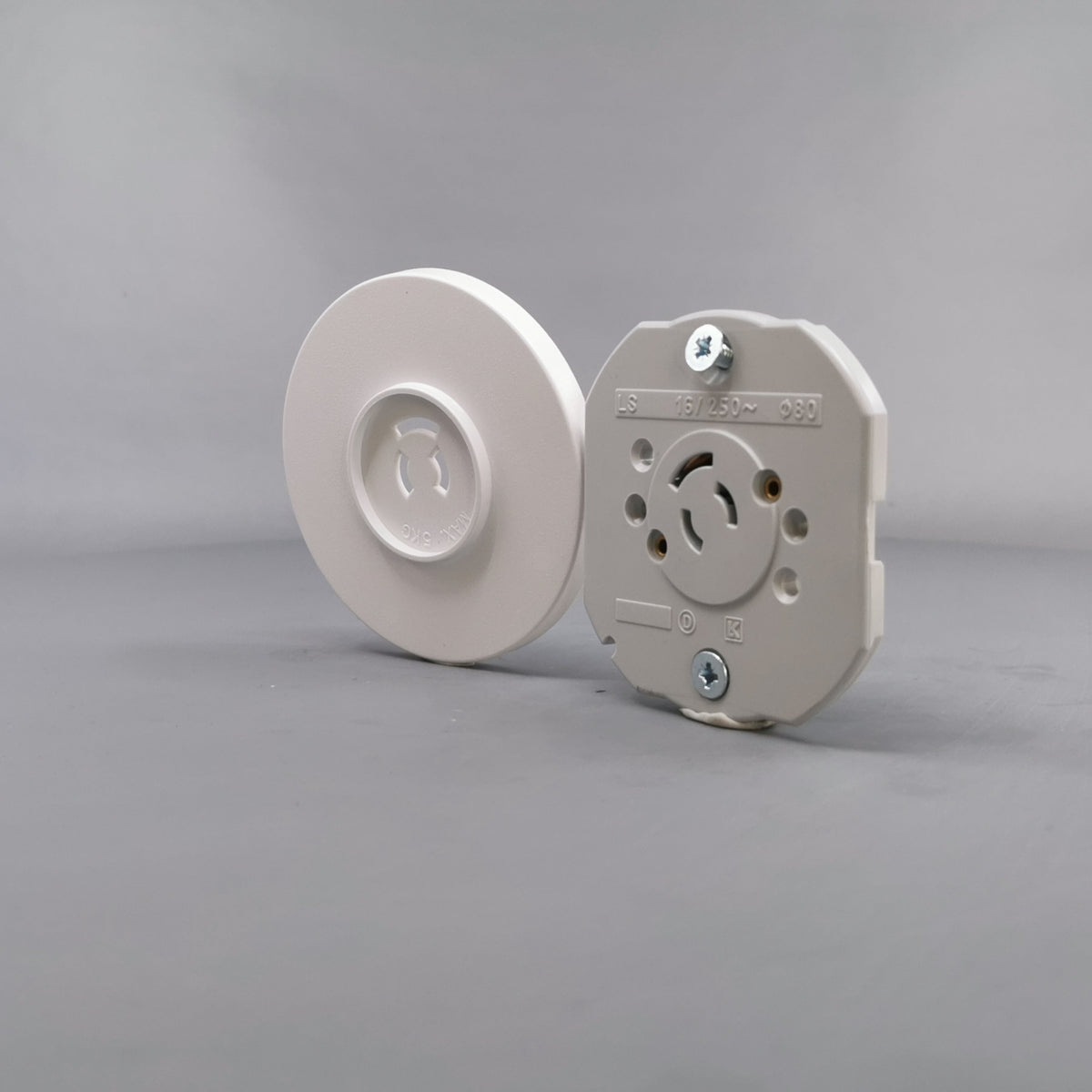 Fuga Lampestikkontakt Ø 80 hvid (360° frame 4)
