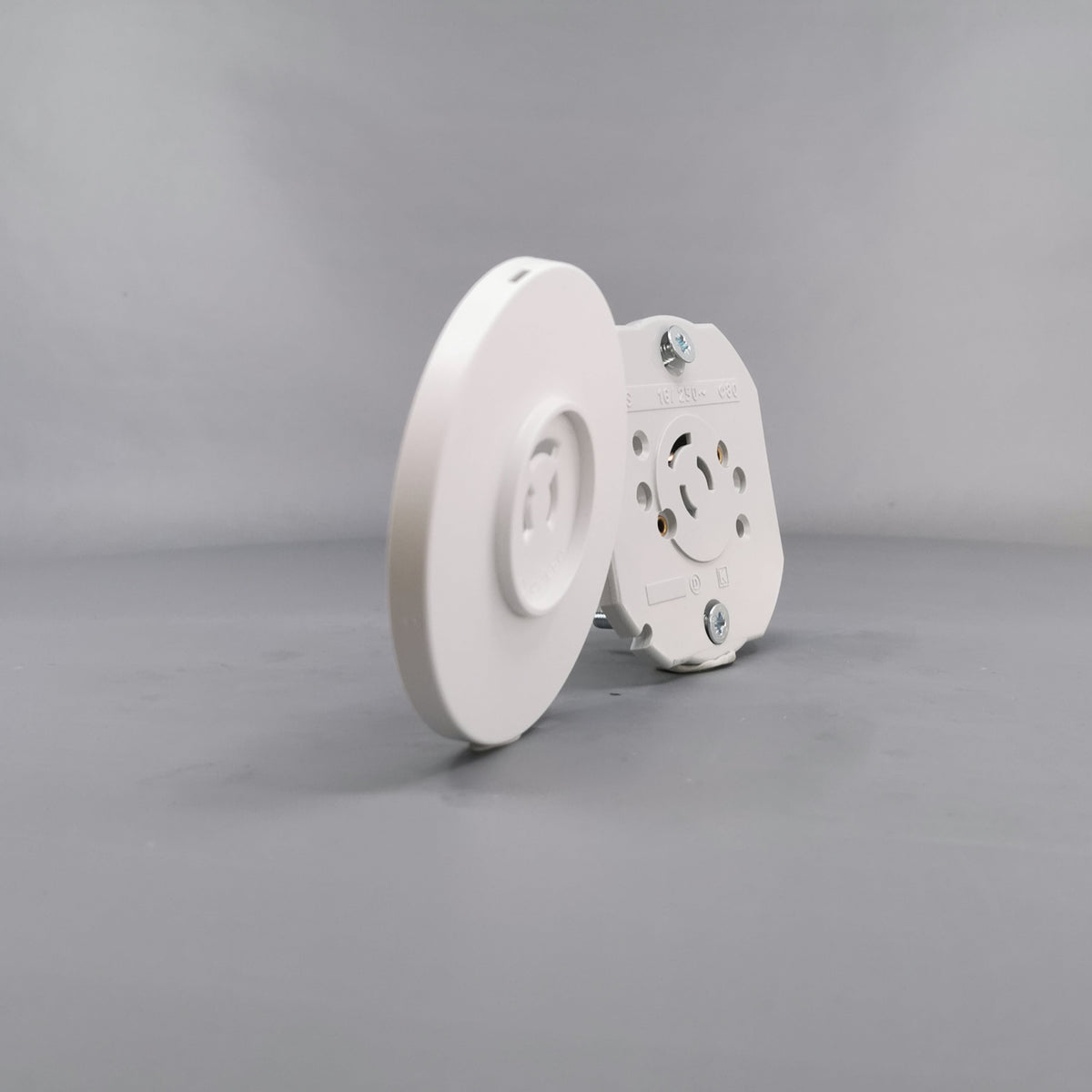 Fuga Lampestikkontakt Ø 80 hvid (360° frame 21)