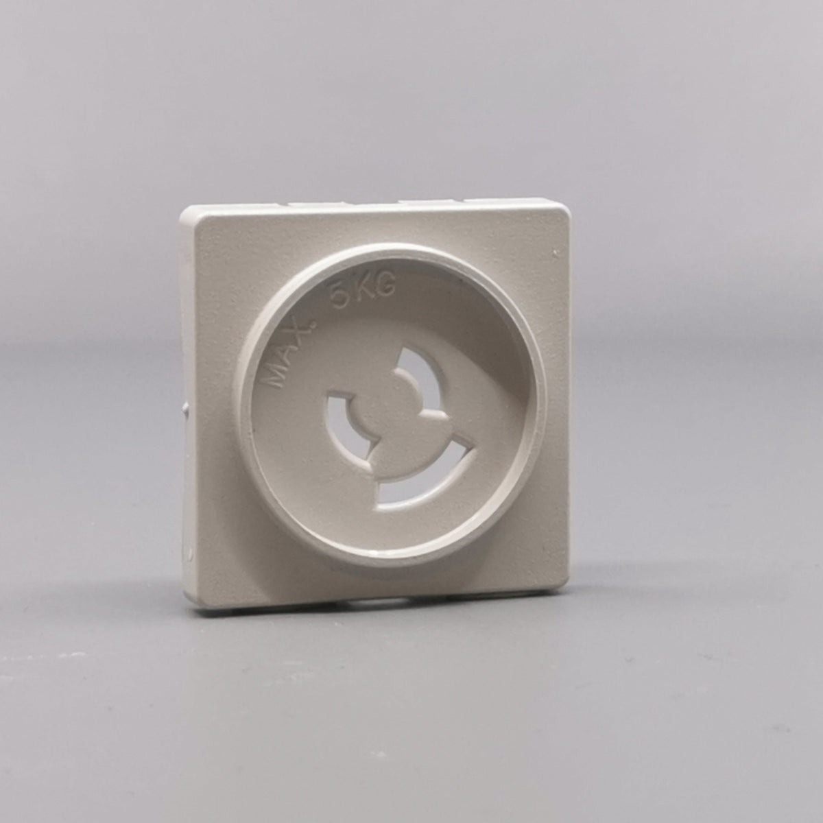 Fuga Afdækning lampestikkontakt 50x50 lysegrå (360° frame 24)