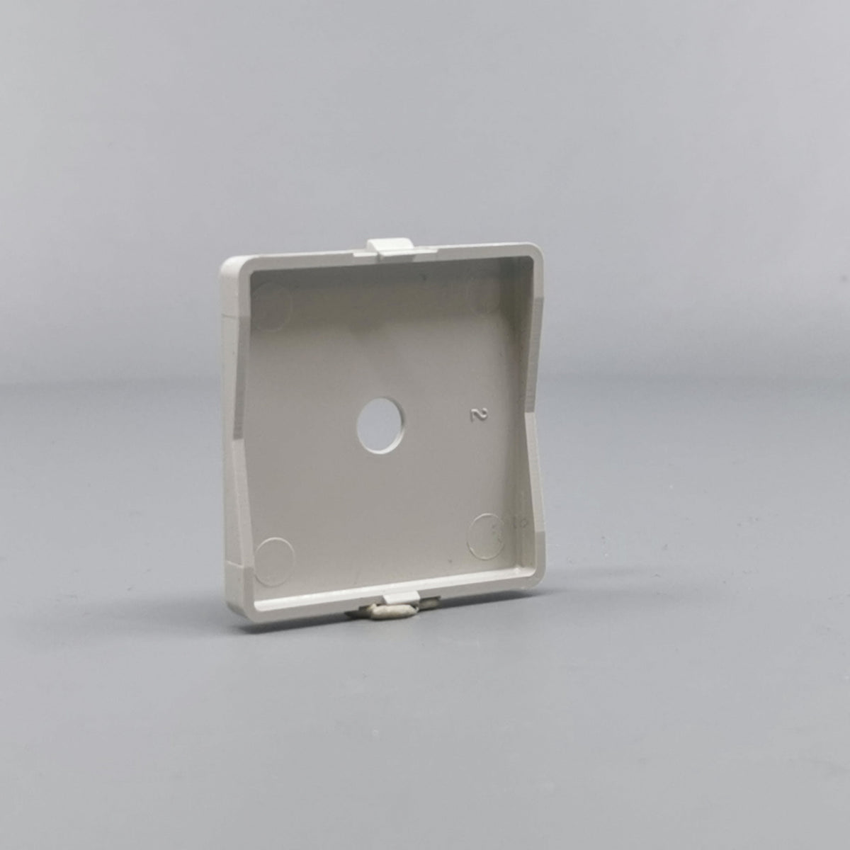 LK Fuga afdækning til lampeudtag 50x50, gammel model - lysegrå (360° frame 11)