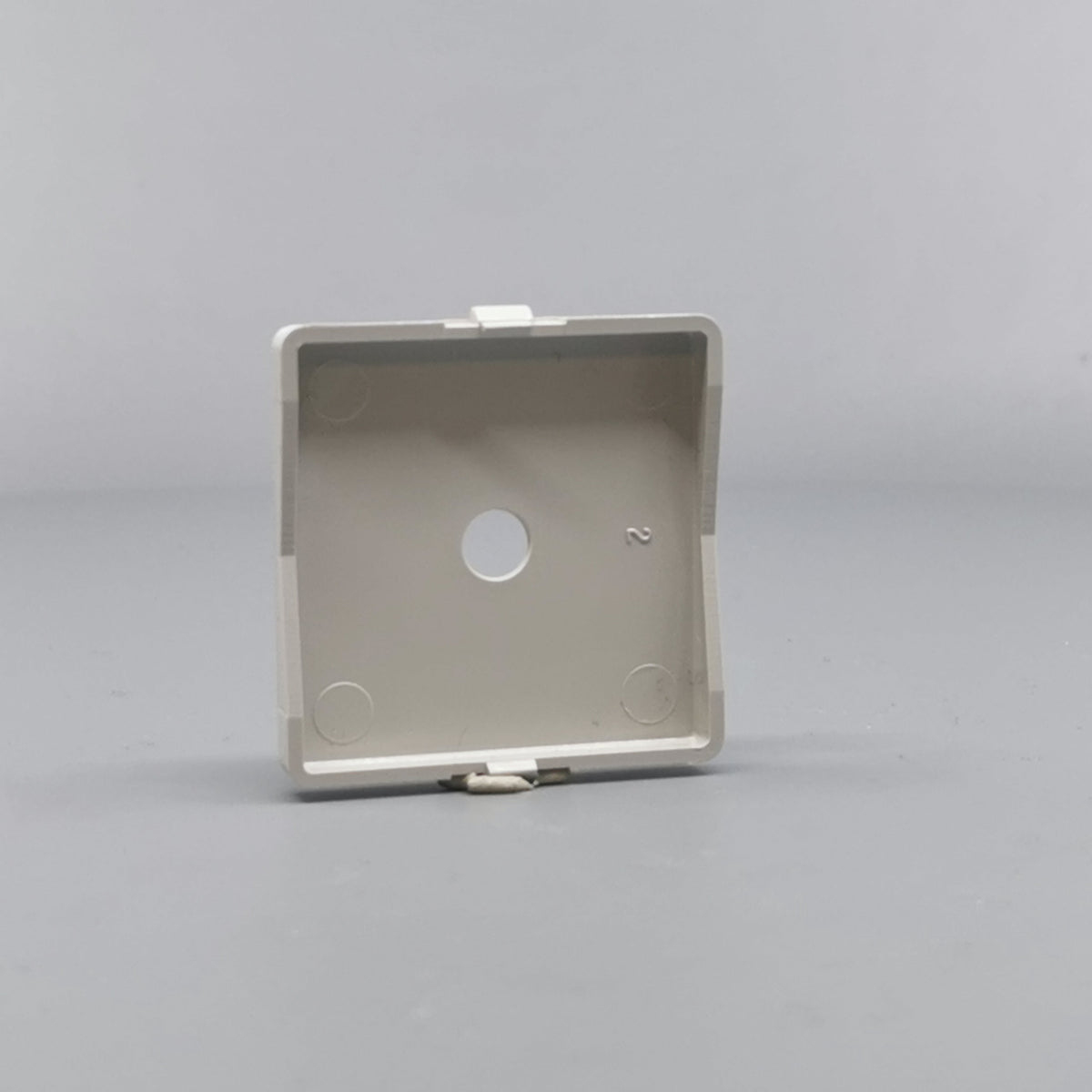 LK Fuga afdækning til lampeudtag 50x50, gammel model - lysegrå (360° frame 12)