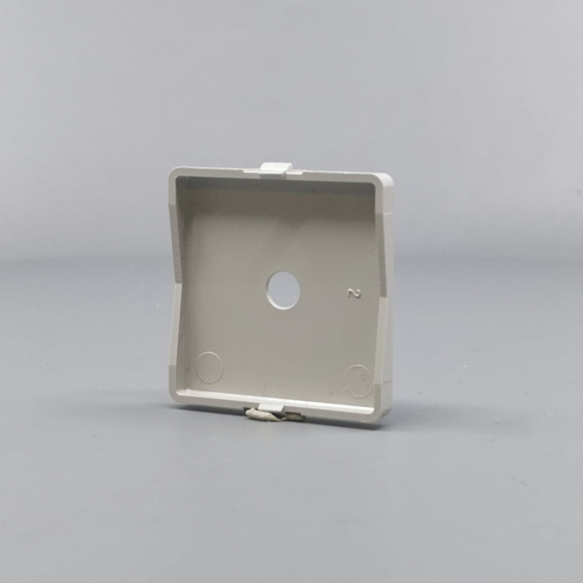 LK Fuga afdækning til lampeudtag 50x50, gammel model - lysegrå (360° frame 15)