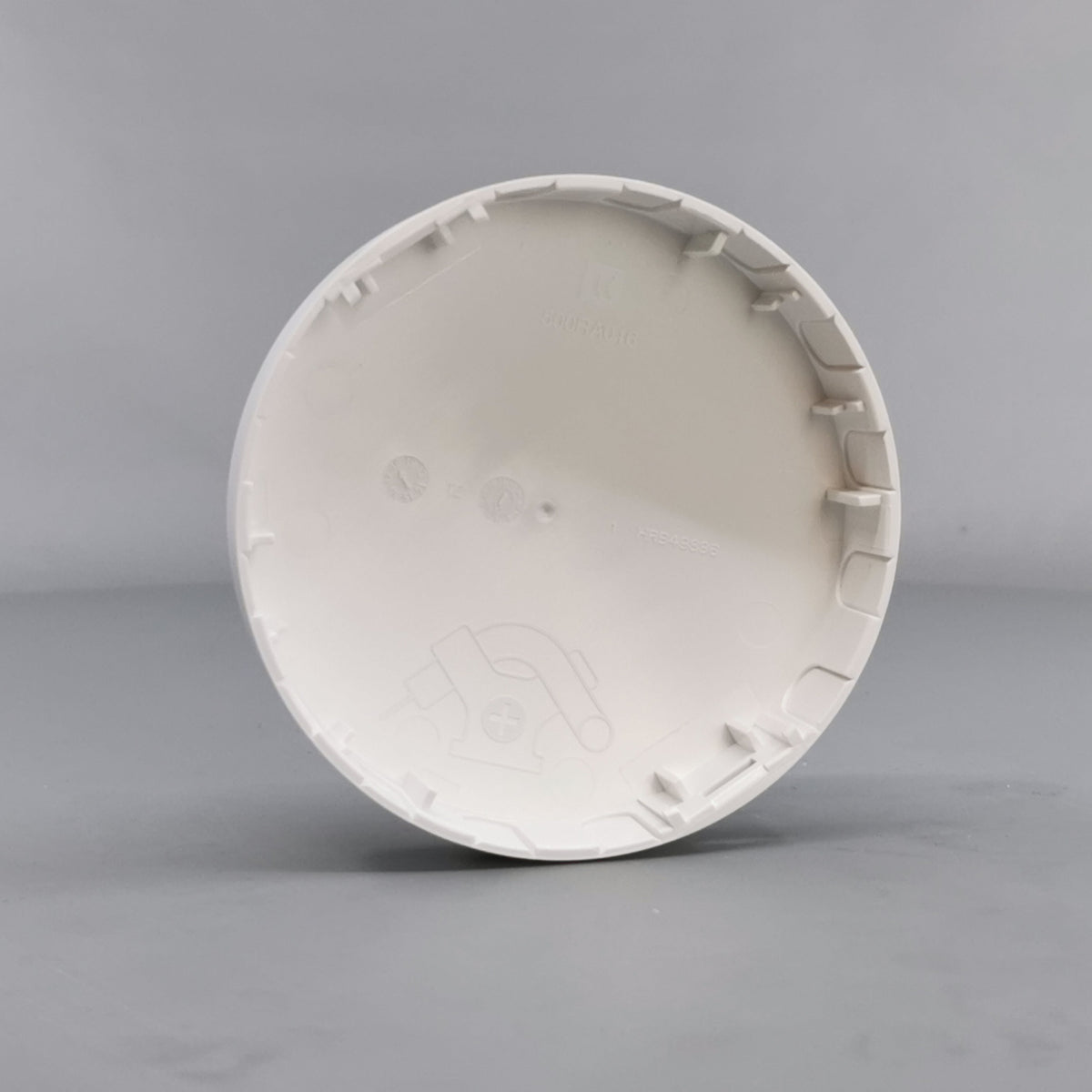 Afdækning for Ø83 m. sideindgang Hvid (Ny model) (360° frame 12)
