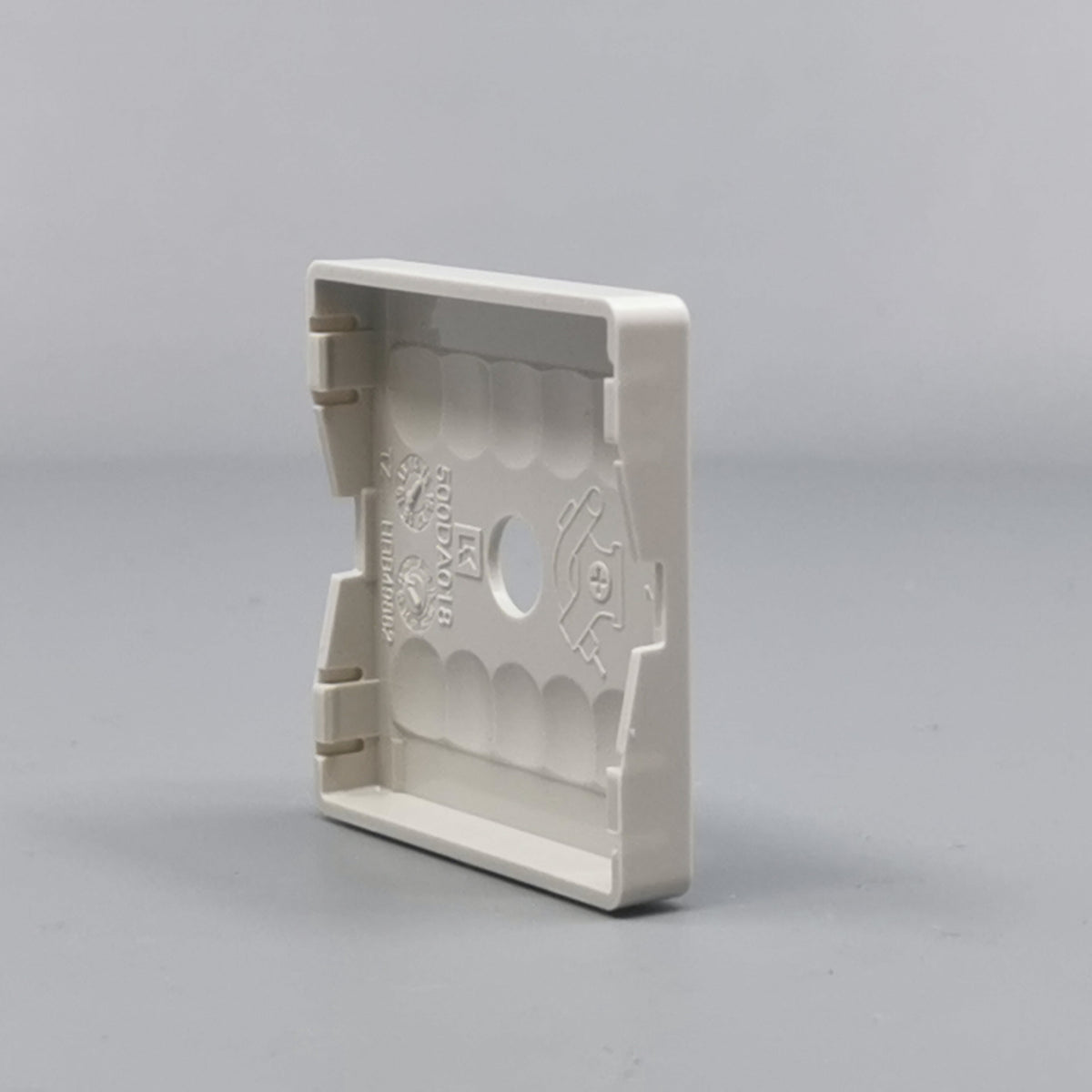 LK Fuga afdækning til lampeudtag 50x50, ny model - lysegrå (360° frame 17)