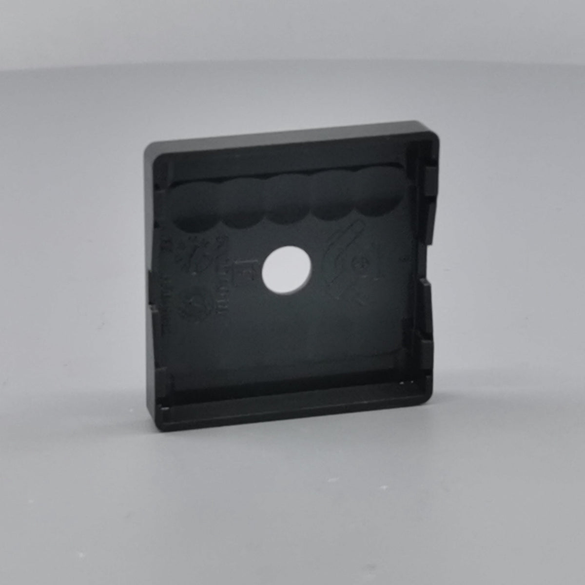 Fuga Afdækning for udtag. 50x50 Koksgrå (Ny Model) (360° frame 12)