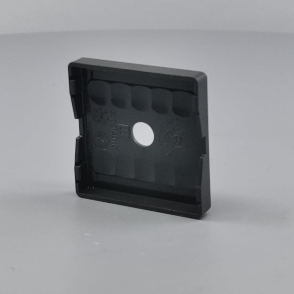 Fuga Afdækning for udtag. 50x50 Koksgrå (Ny Model) (360° frame 15)