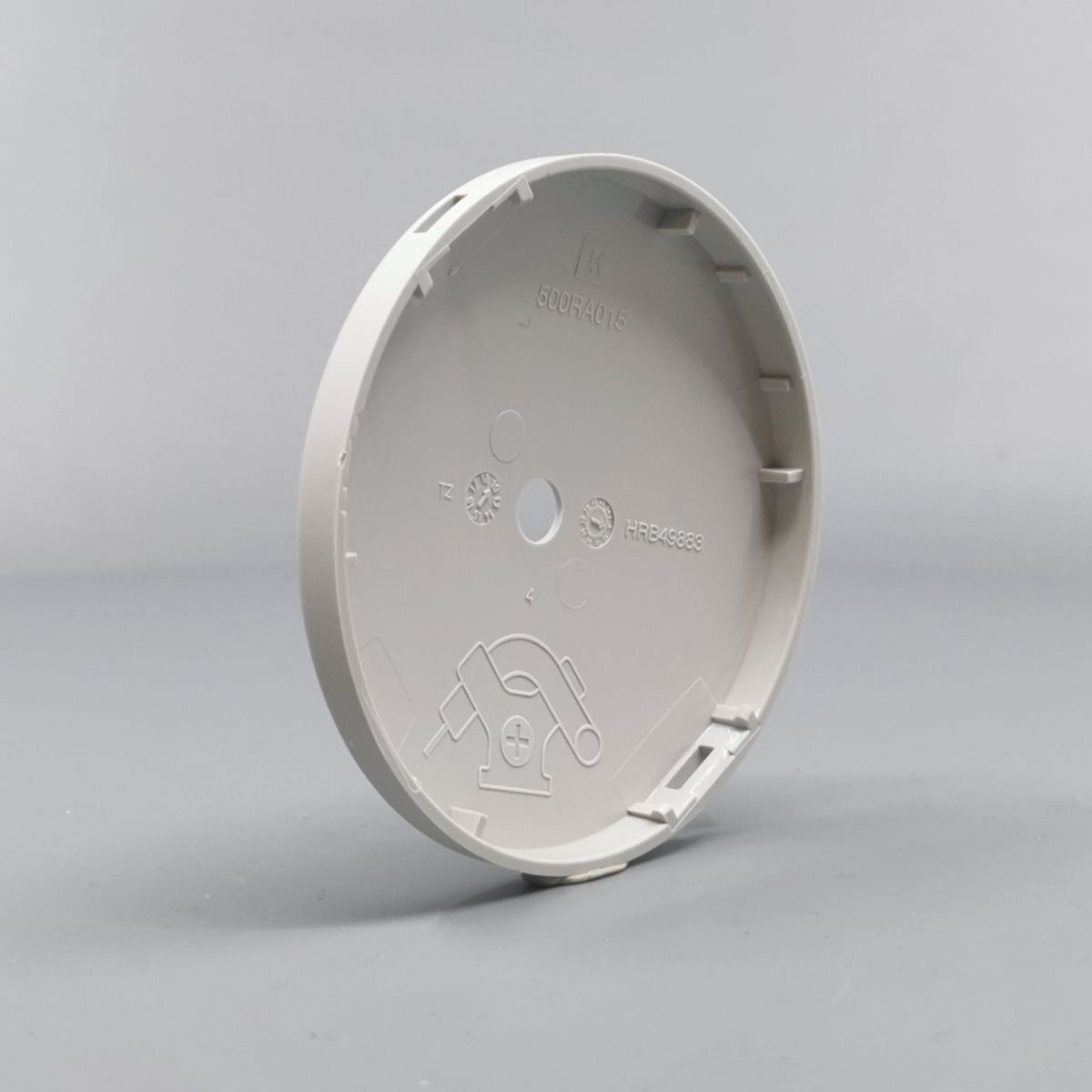 Afdækning for Ø80 og Ø83mm. Lampeudtag Lysegrå (360° frame 10)