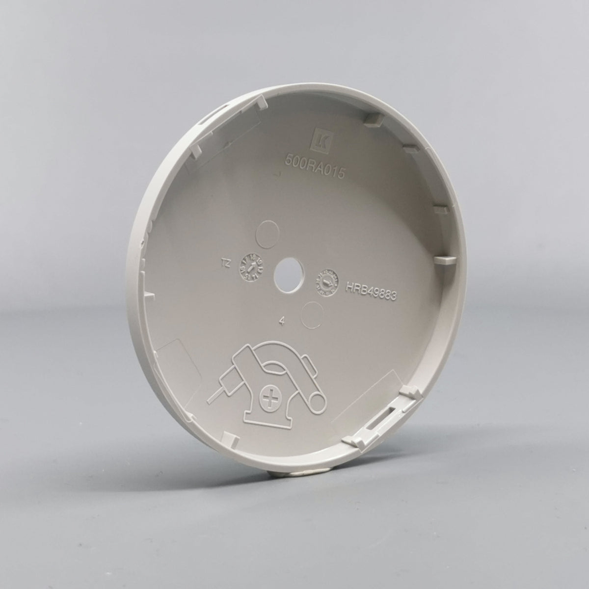 Afdækning for Ø80 og Ø83mm. Lampeudtag Lysegrå (360° frame 11)