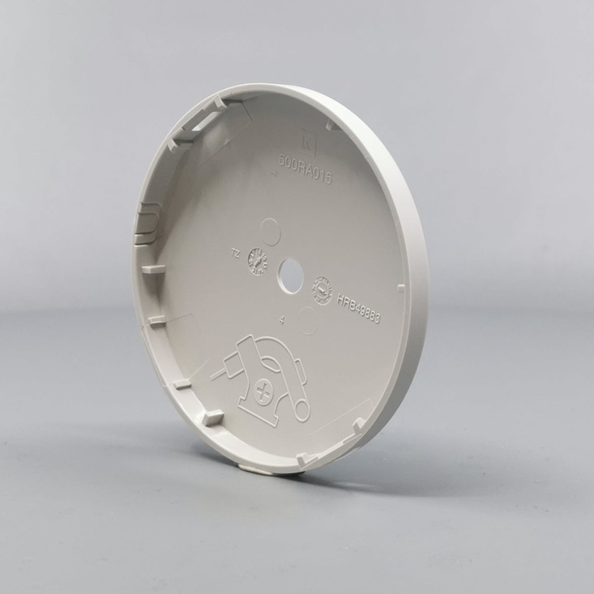 Afdækning for Ø80 og Ø83mm. Lampeudtag Lysegrå (360° frame 16)