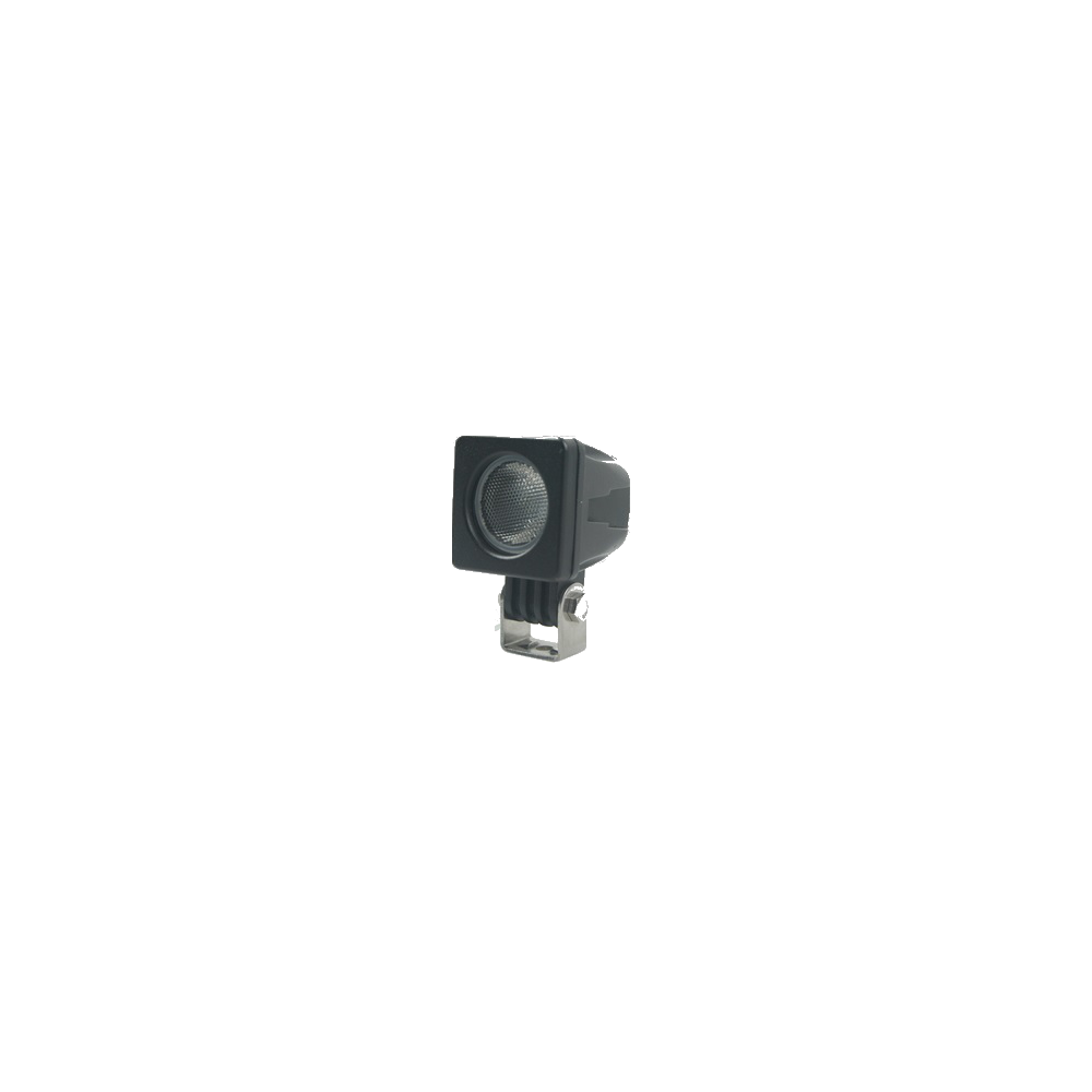 10W LED arbejdslampe til bil, lastbil, traktor, trailer og udrykningskøretøjer - kold hvid, 12V / 24V - 800lm