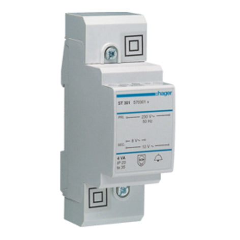 Ringetransformer 4VA 8-12V 2 moduler ST301