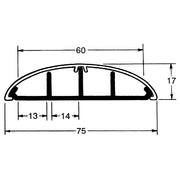 Tehalit Gulvkanal 17/75 PG m. buet låg (2m)