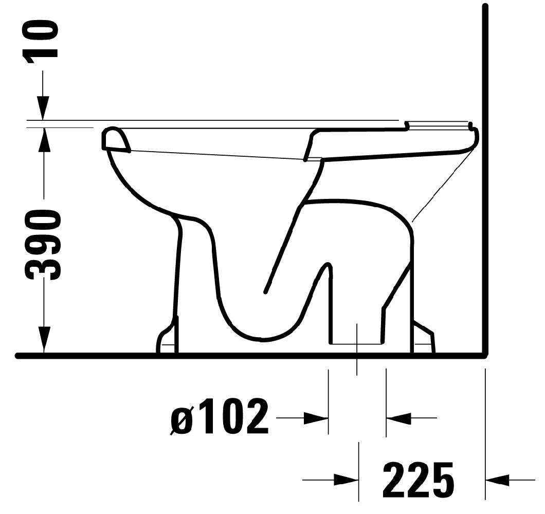 1930 serien toilet med s-lås