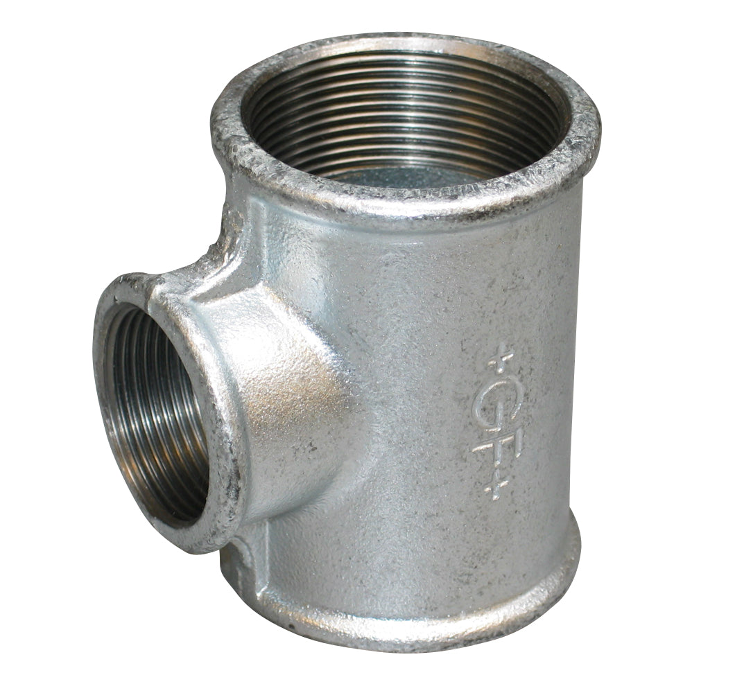 1/2" x 3/4" x 1/2" Galvaniseret tee
