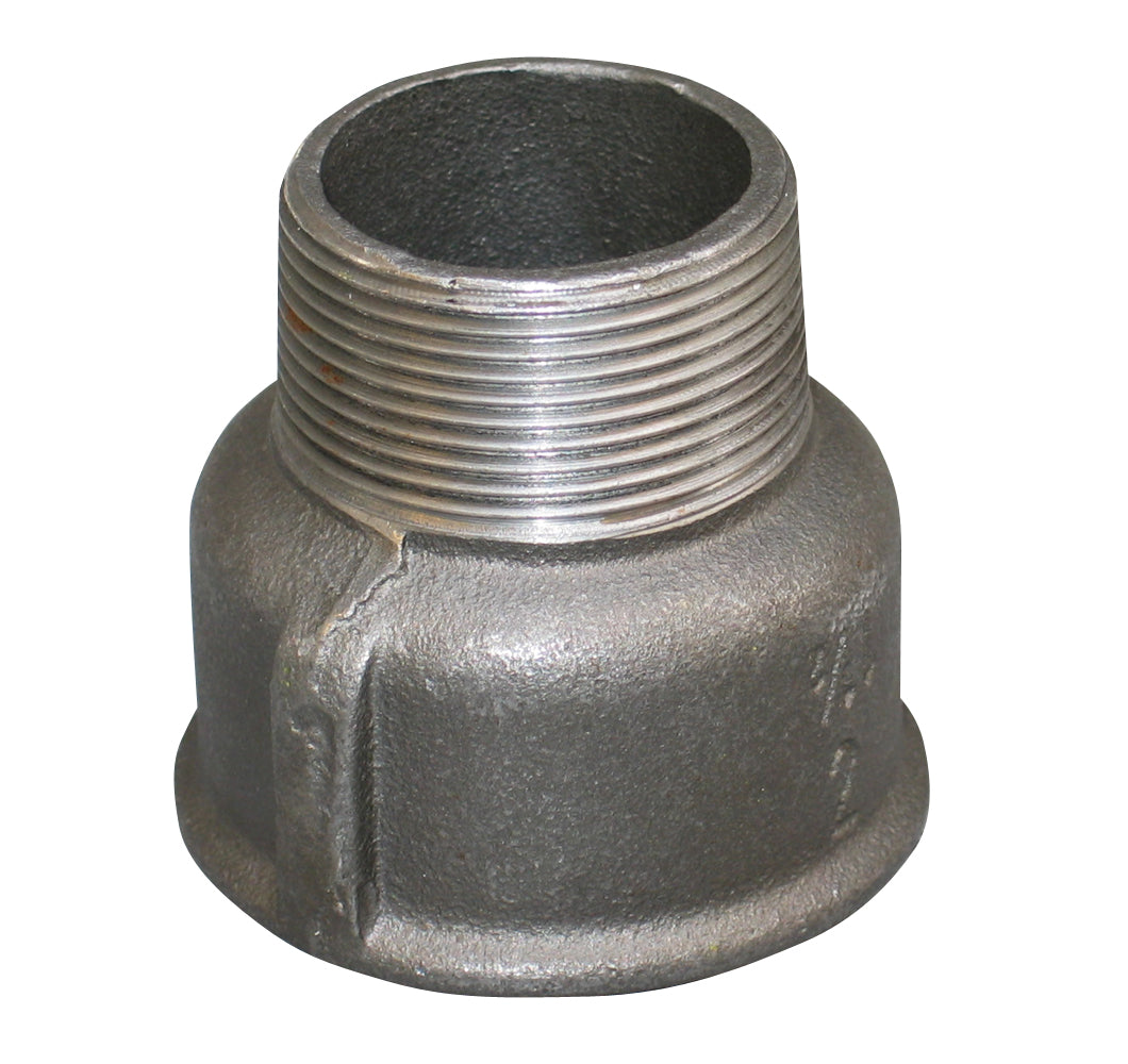 3/8" x 1/4" Sort spidsmuffe