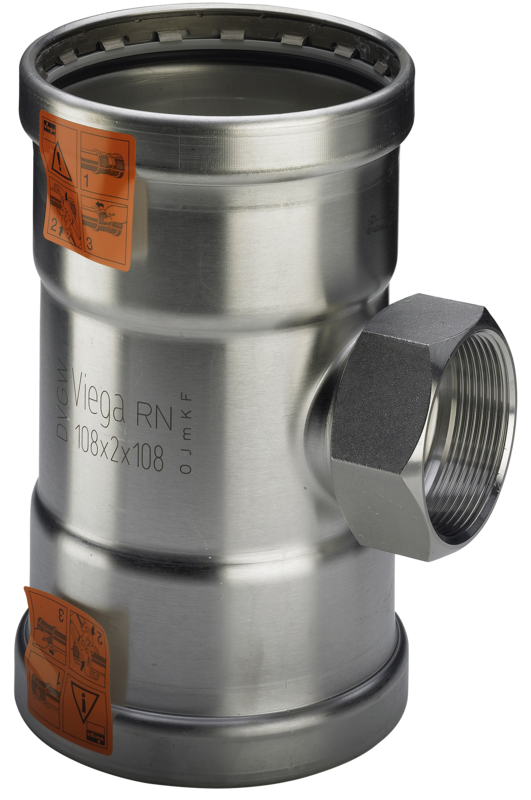 76,1 x 3/4" x 76,1 mm Sanpress Inox T-stykke