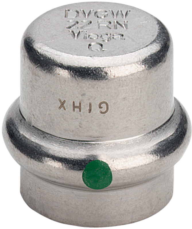22 mm Sanpress Inox slutmuffe