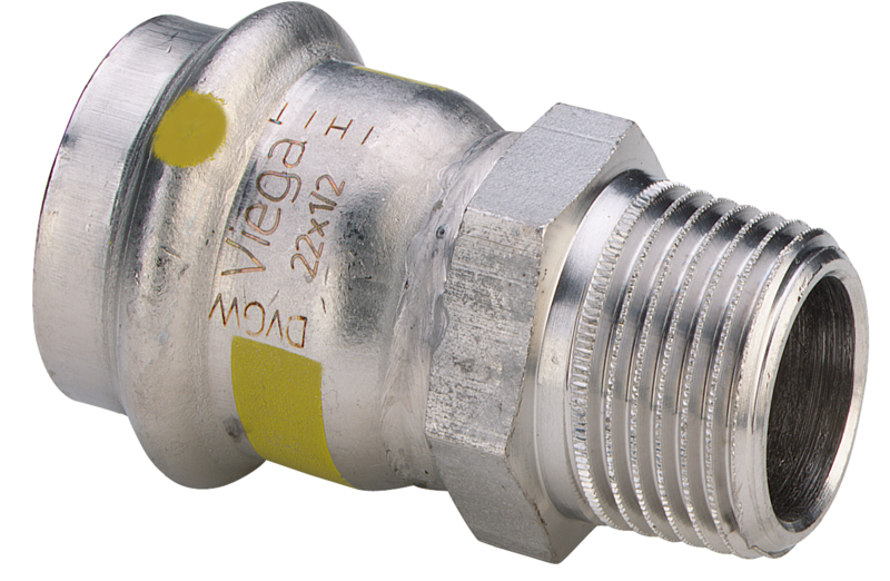 35 mm x 1" Sanpress Inox G overgang