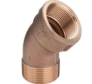 1.1/2" Vinkel 45° muffe/nippel Rødgods Silicium Bronze