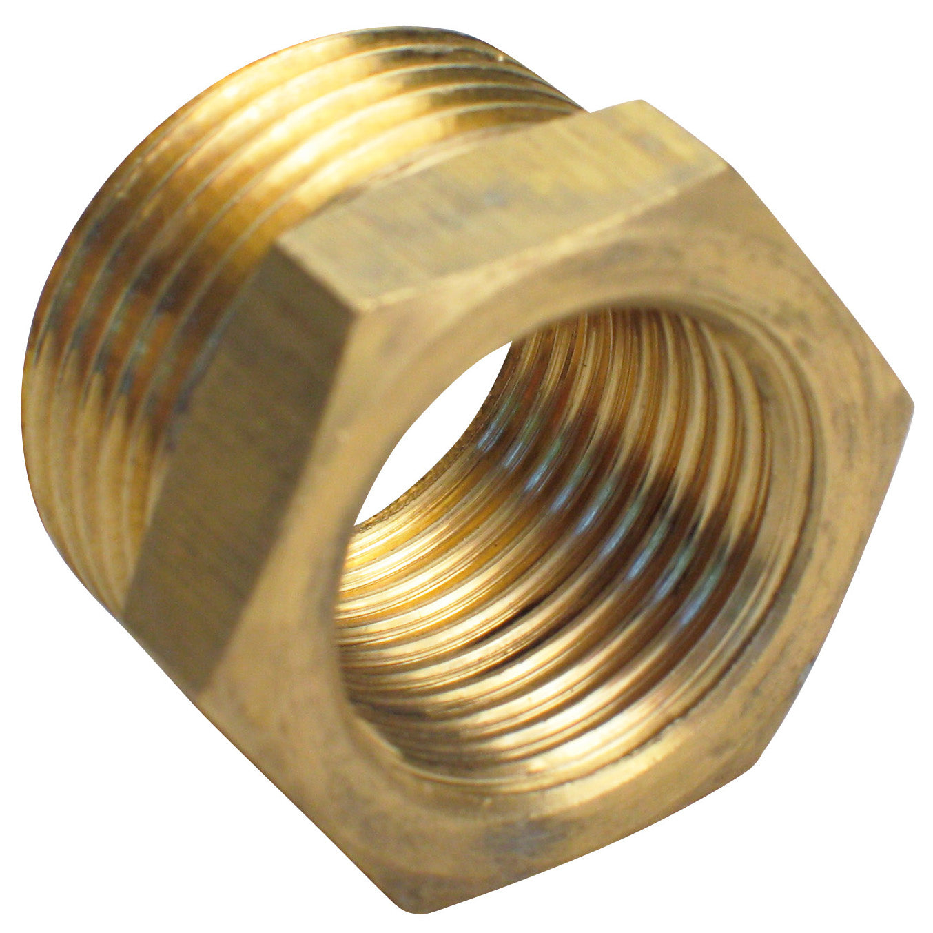 1.1/2" x 3/4" Nippelmuffe, messing afzinkningsfri