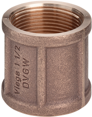 2.1/2" Rødgods Silicium Bronze muffe