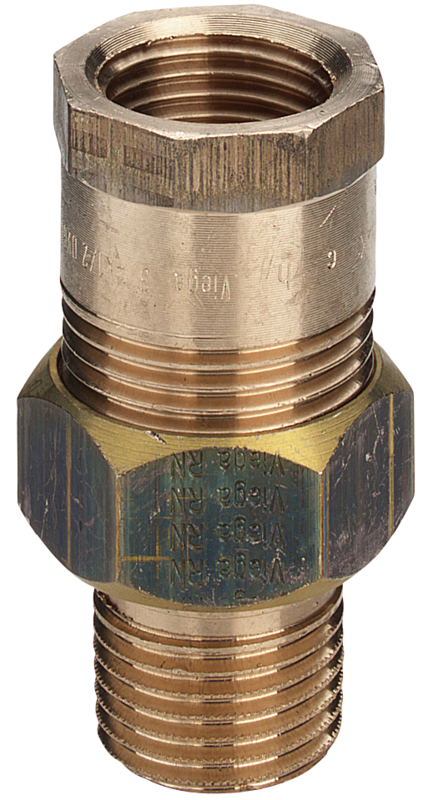 Viega 3/4" union, konisk - Rødgods Silicium Bronze, muf/nip
